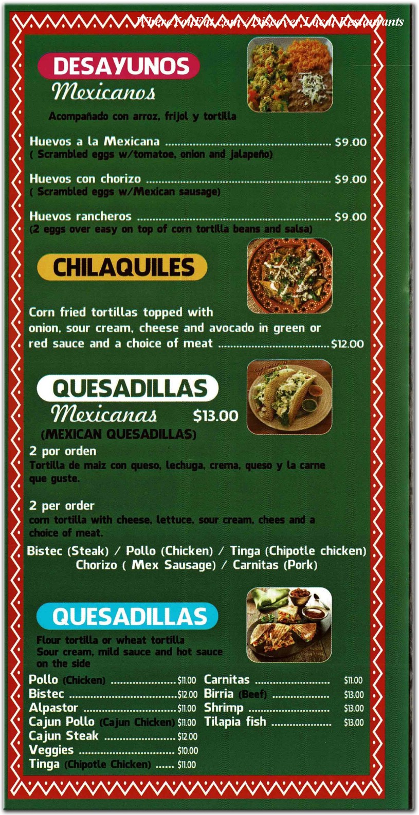 menu image