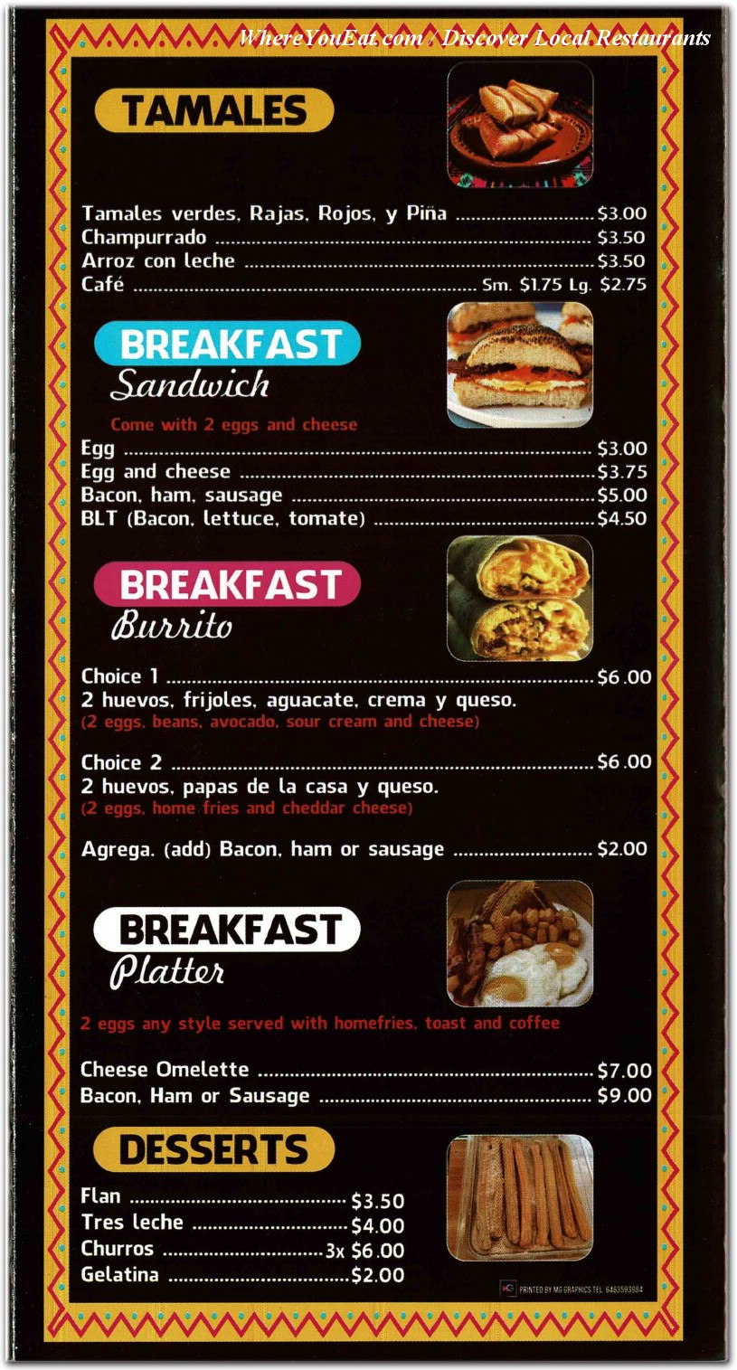 menu image