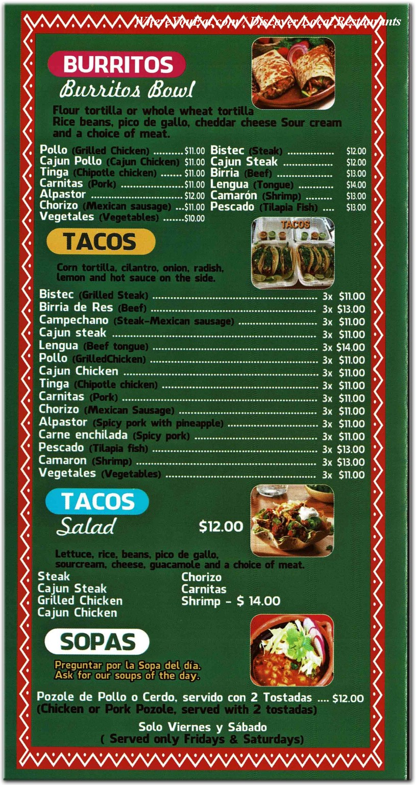 menu image