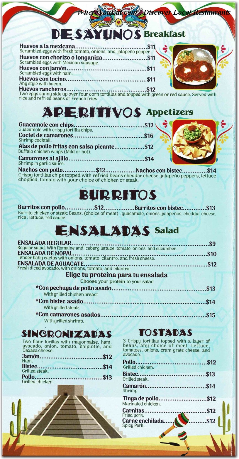 menu image