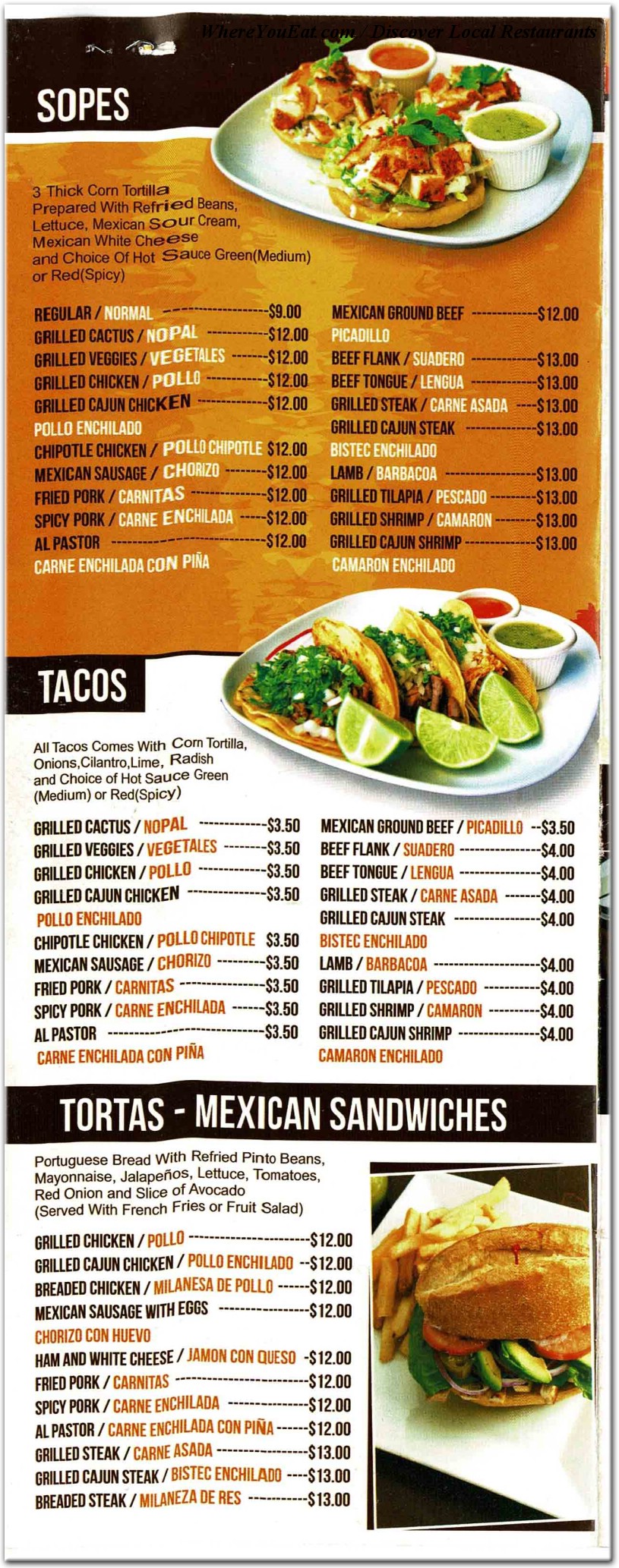 menu image