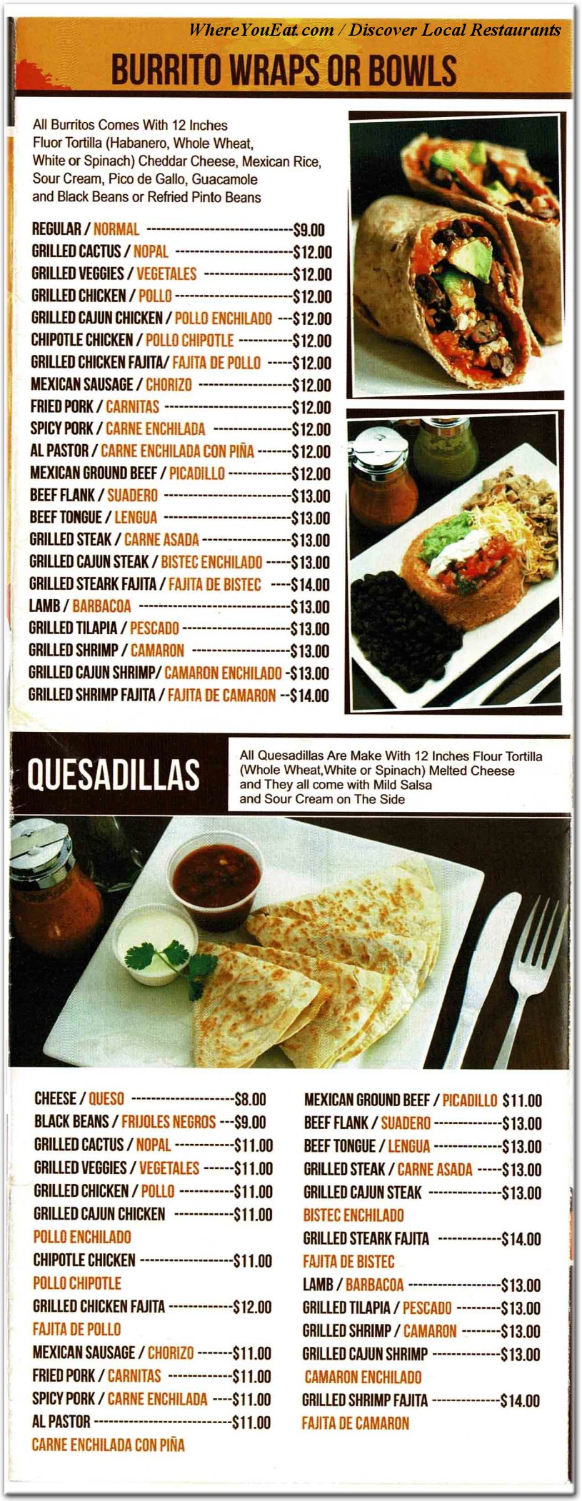 menu image