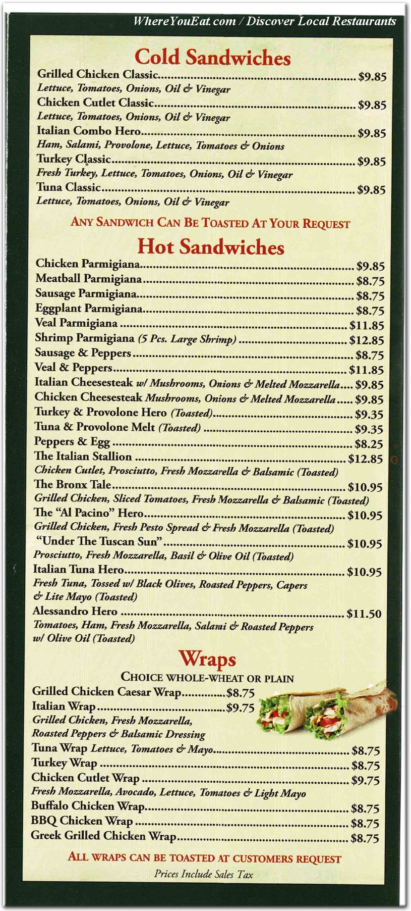 menu image