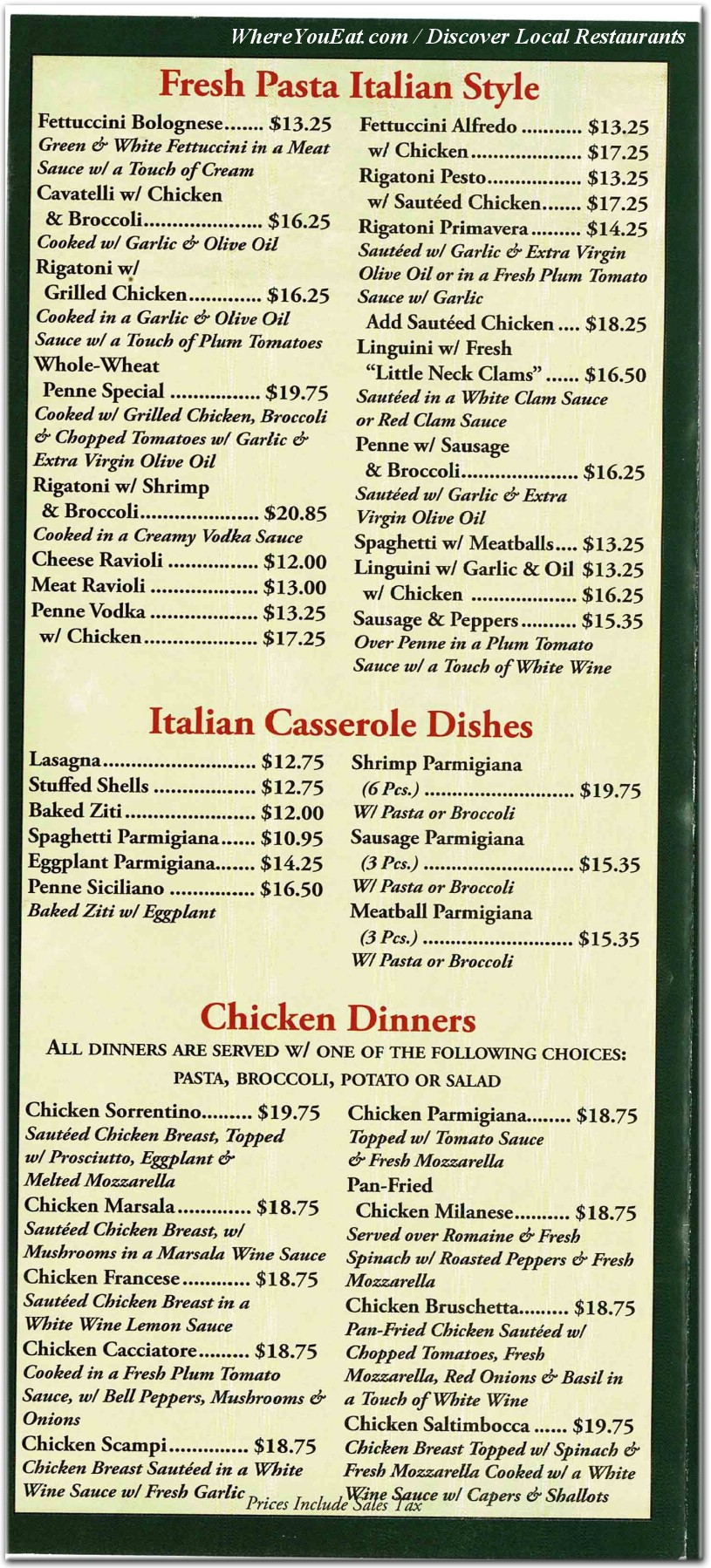 menu image