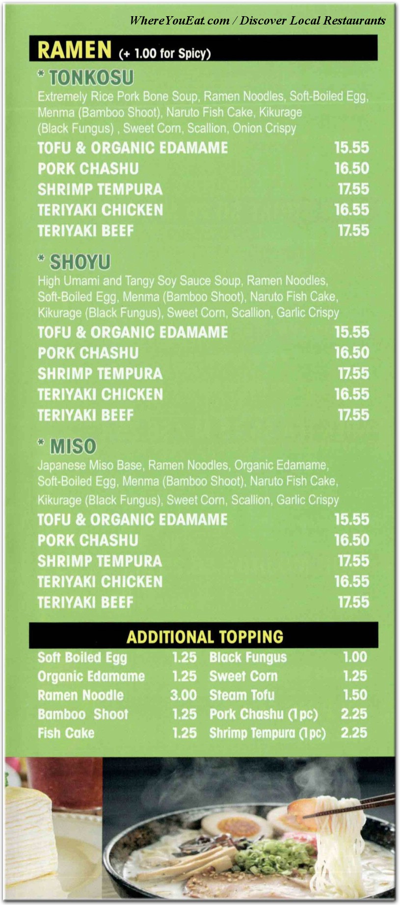 menu image