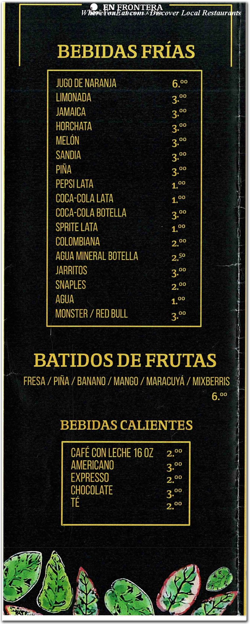 menu image