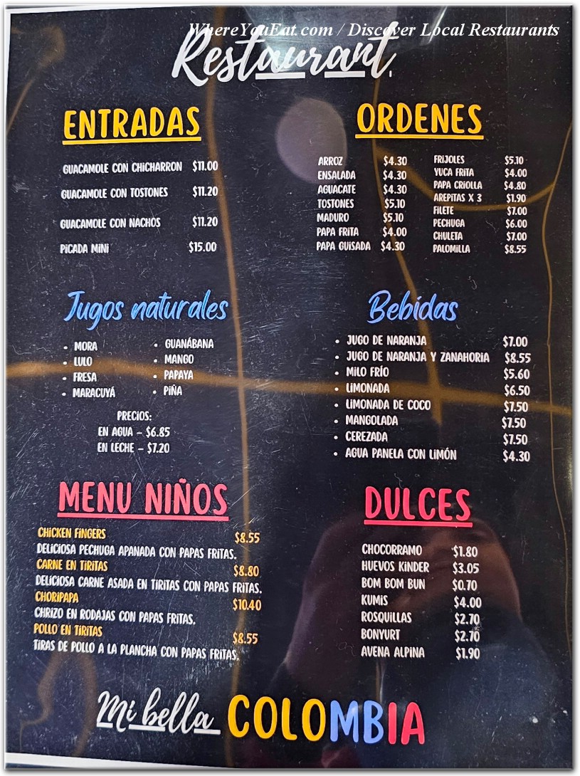 menu image