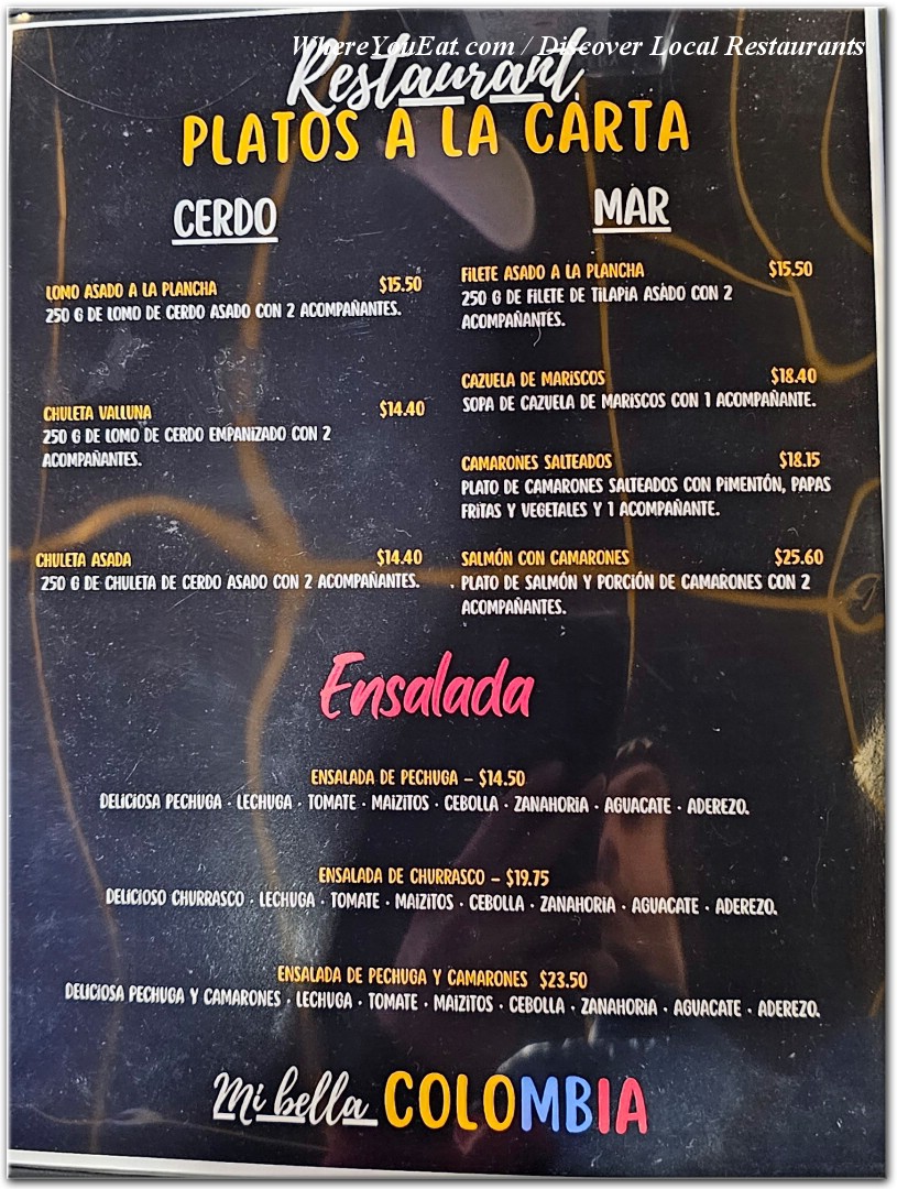 menu image