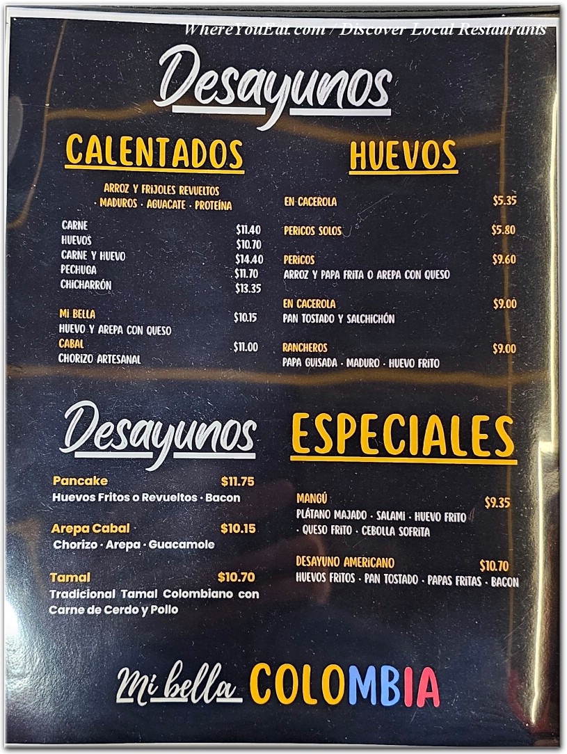 menu image