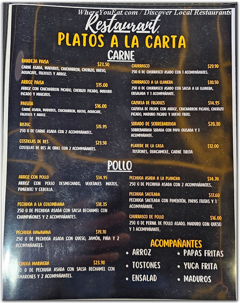 menu image