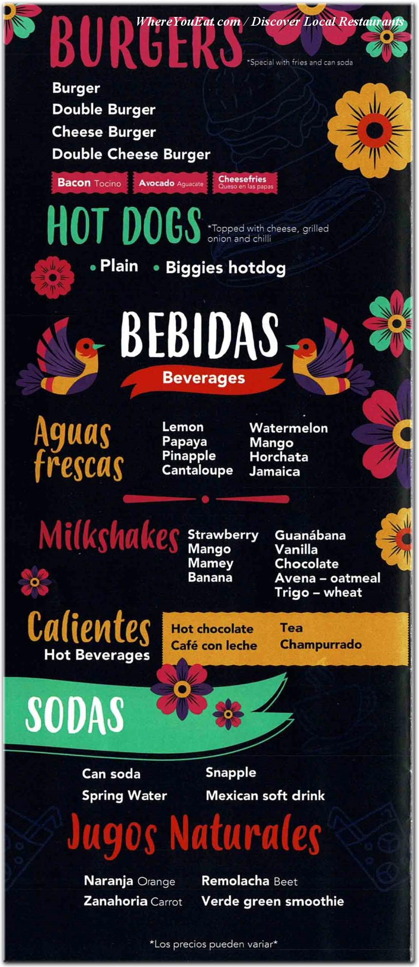 menu image