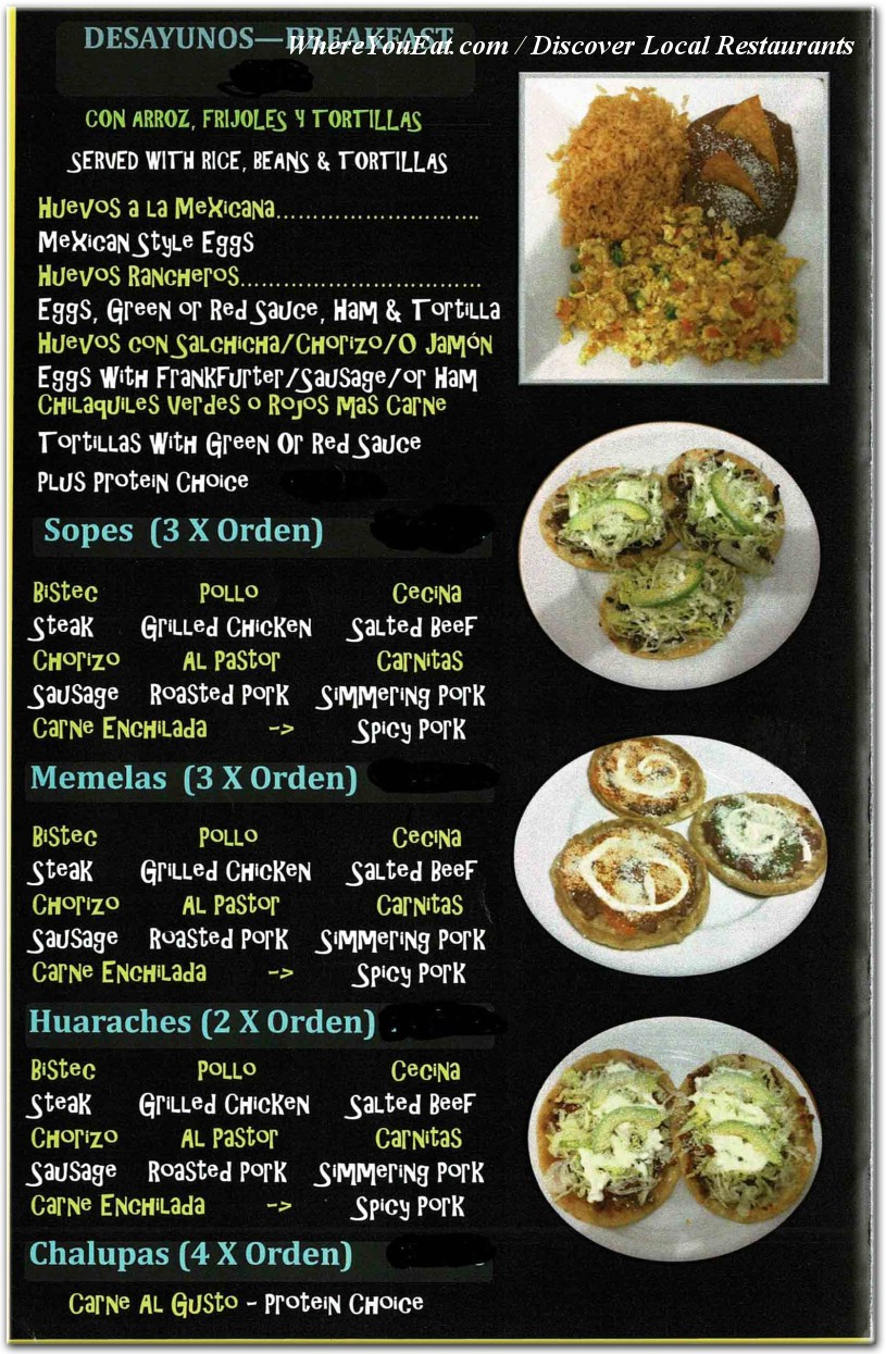 menu image