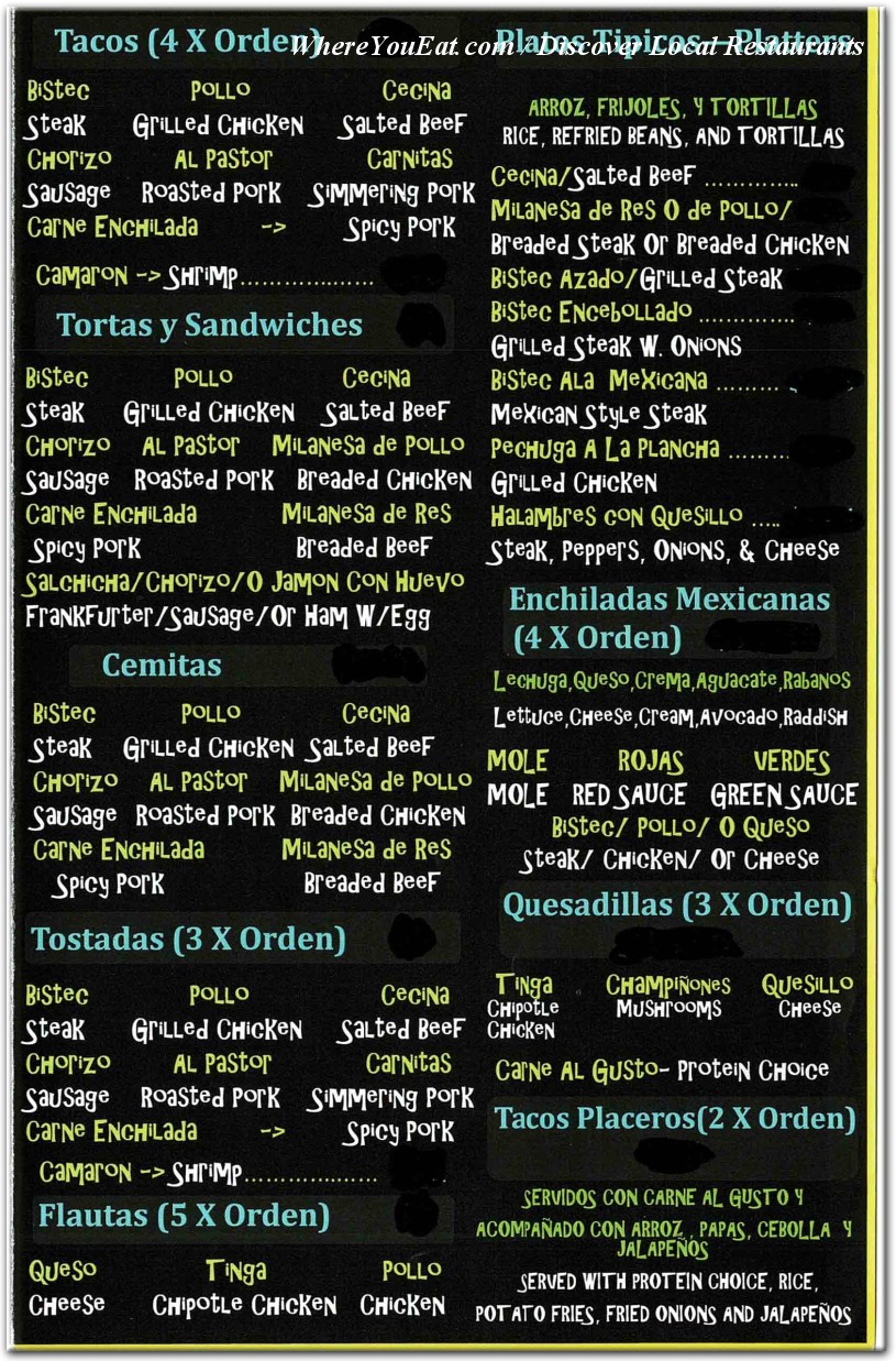 menu image