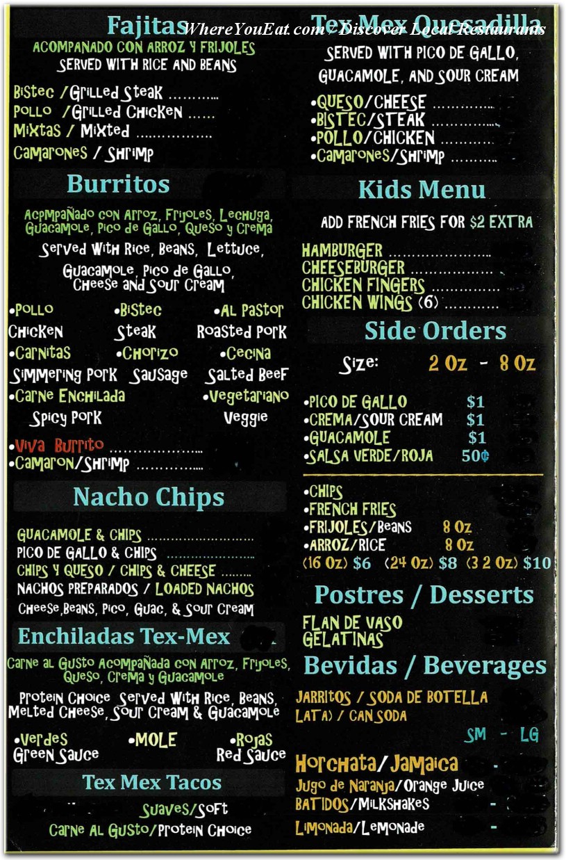 menu image