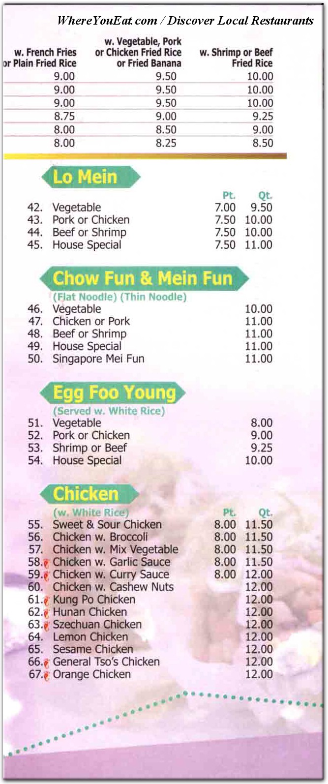 menu image