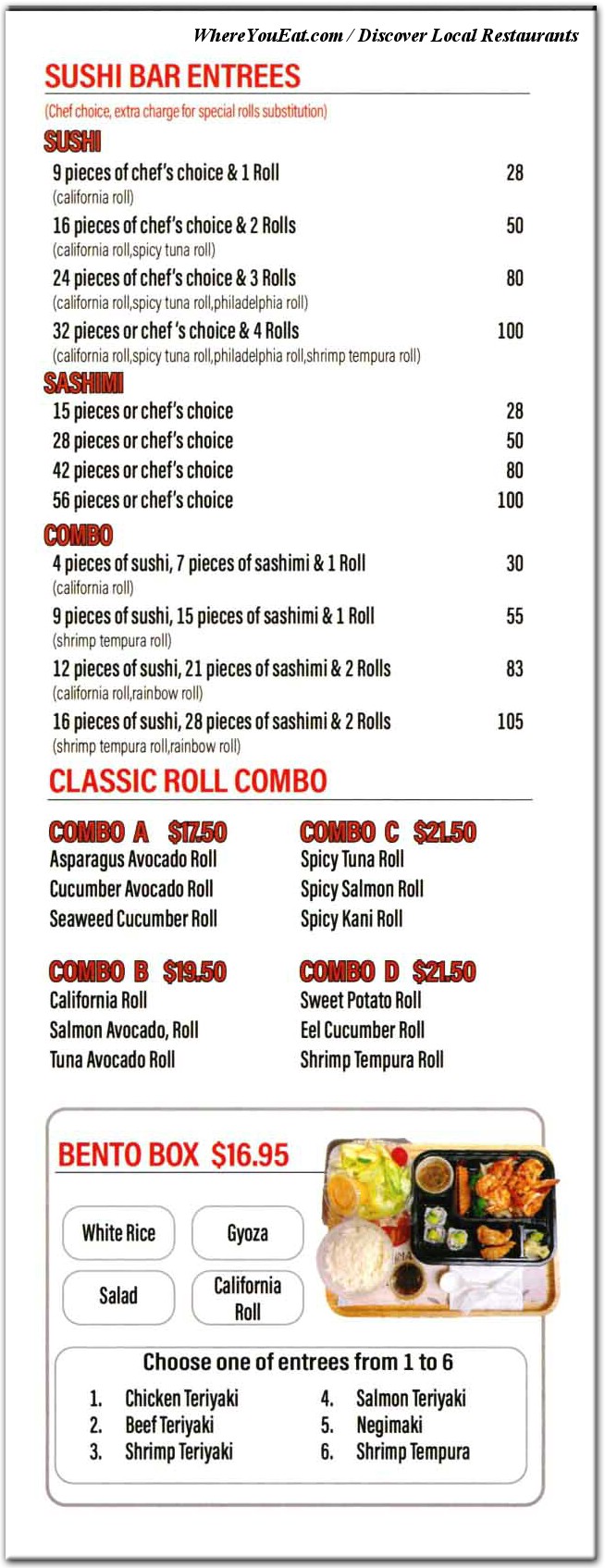 menu image