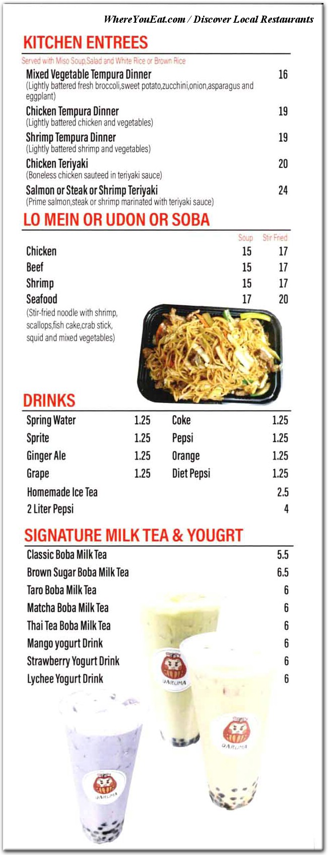 menu image