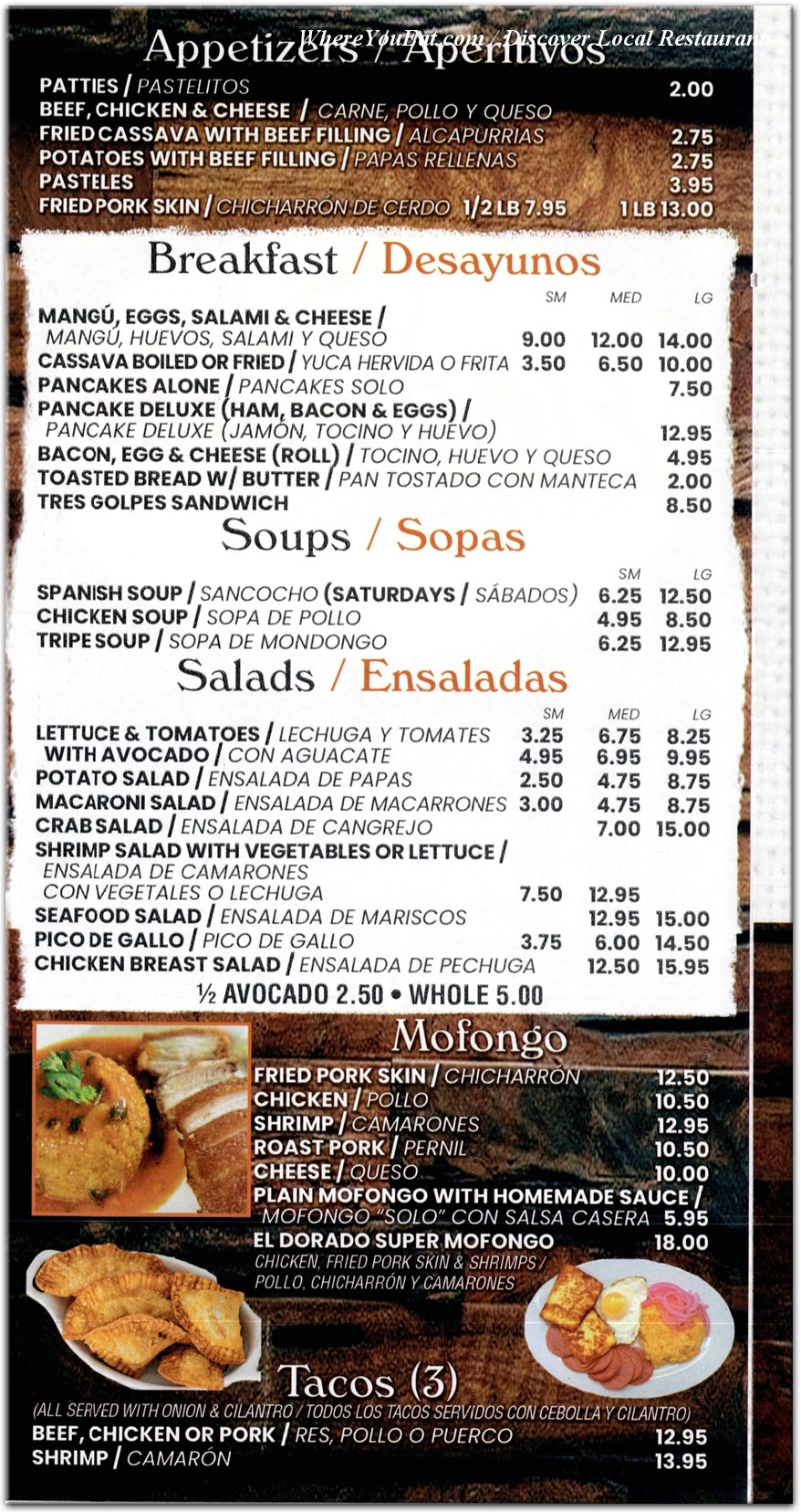 menu image