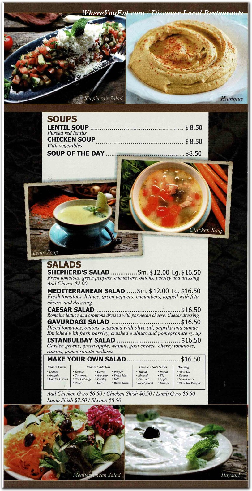 menu image