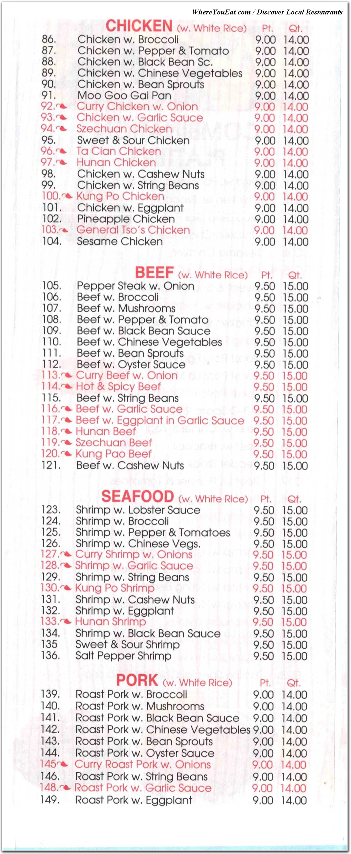 menu image