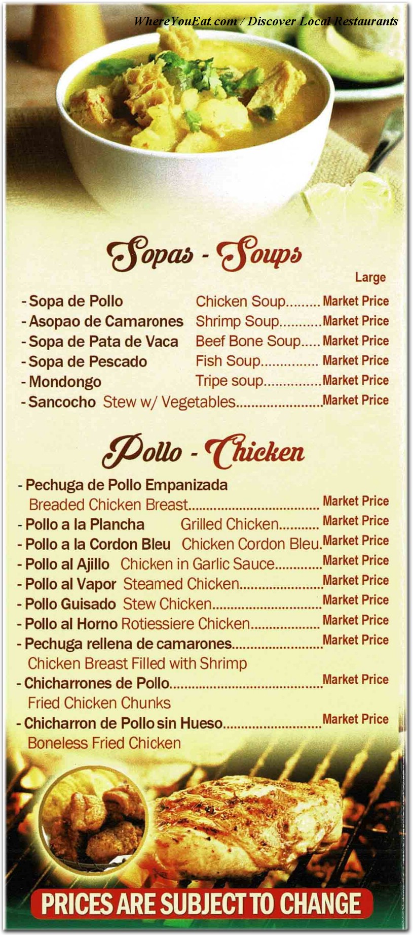 menu image