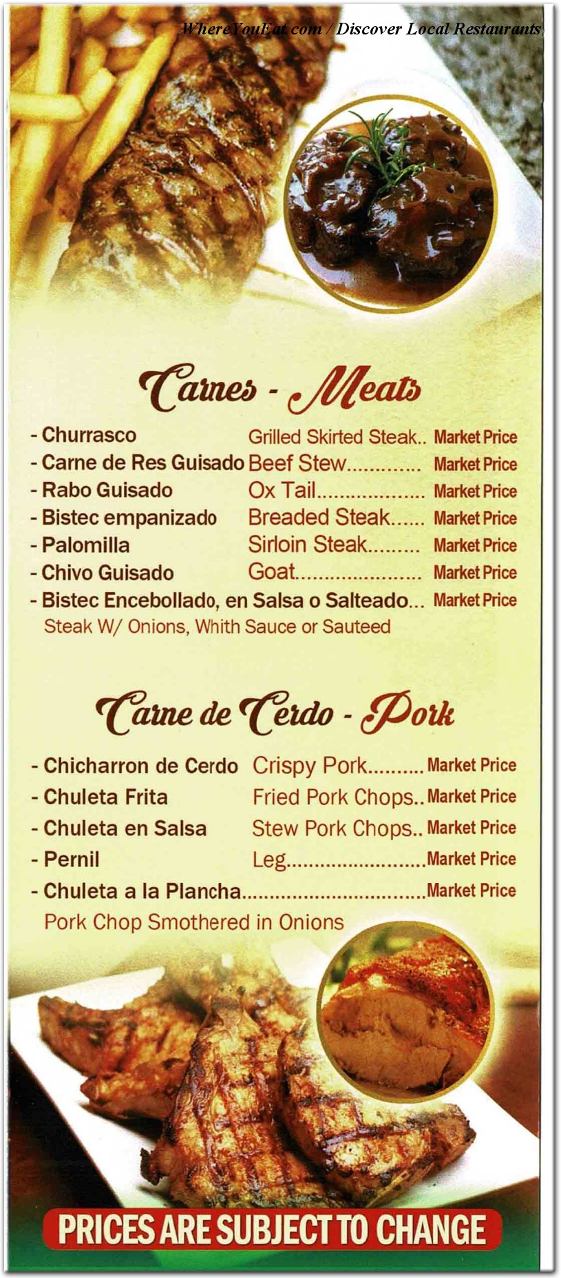 menu image