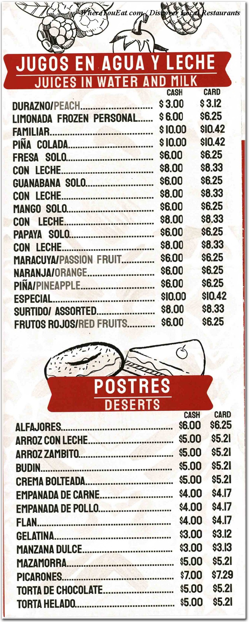 menu image