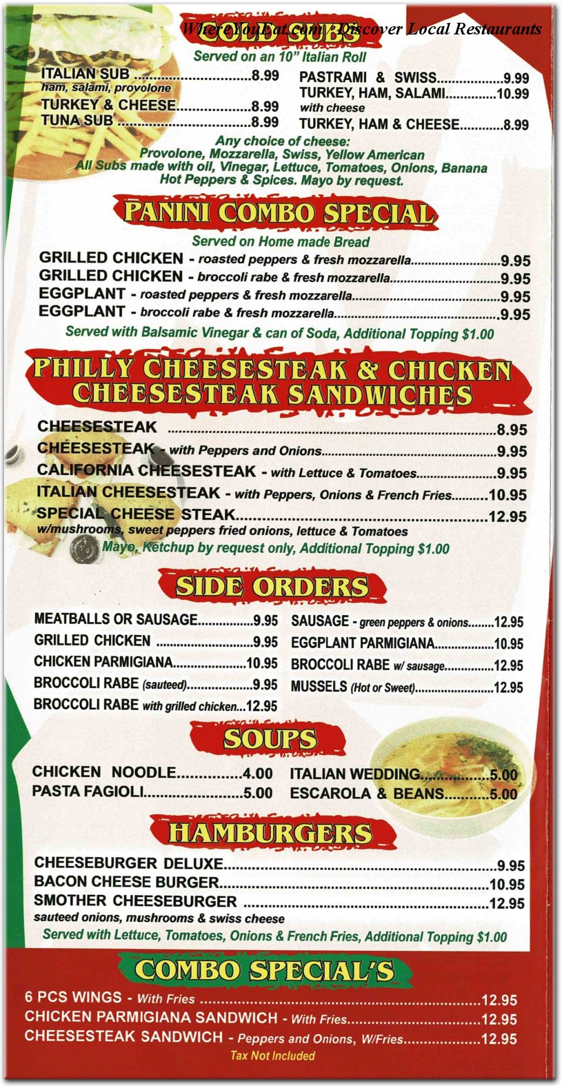 menu image