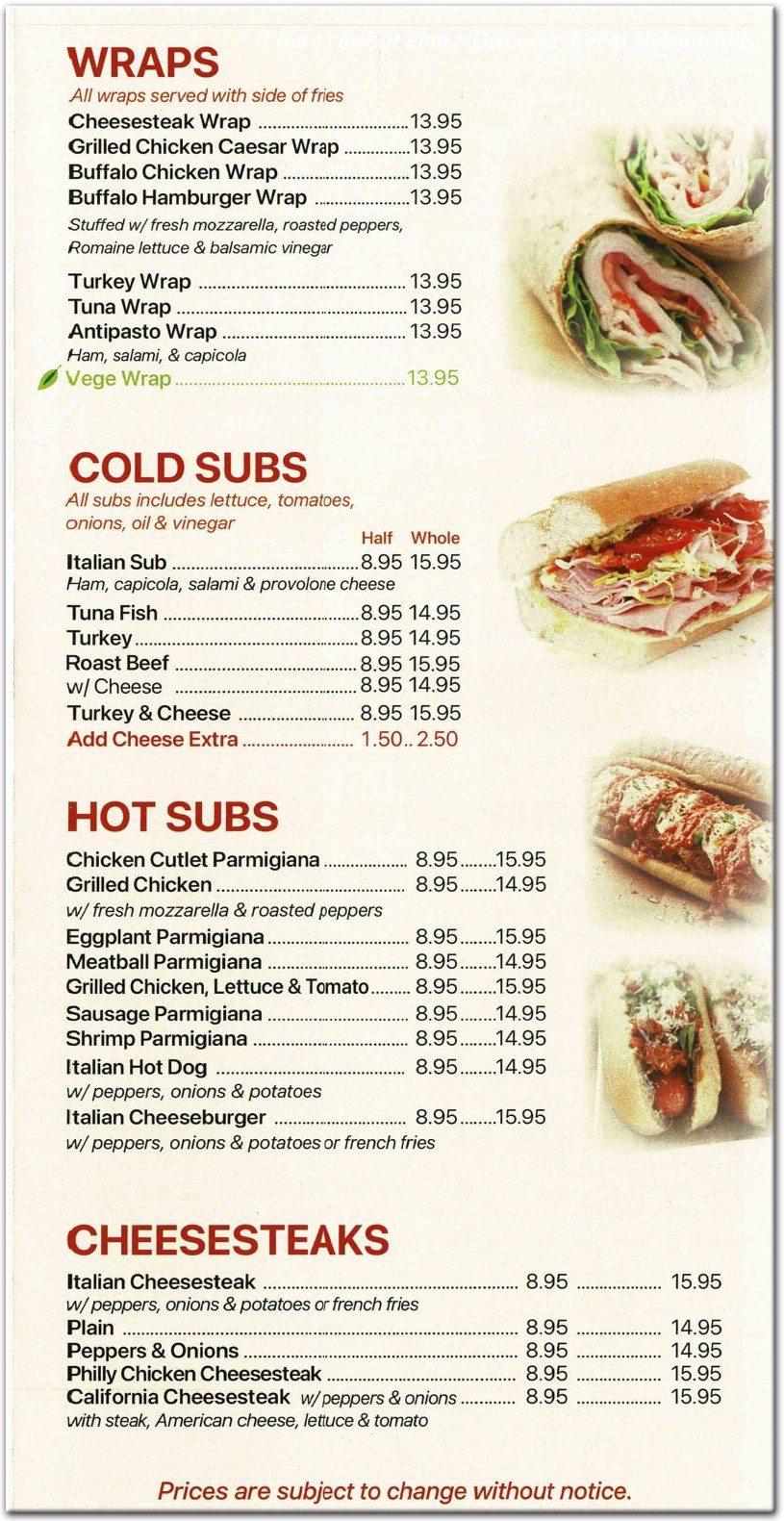 menu image