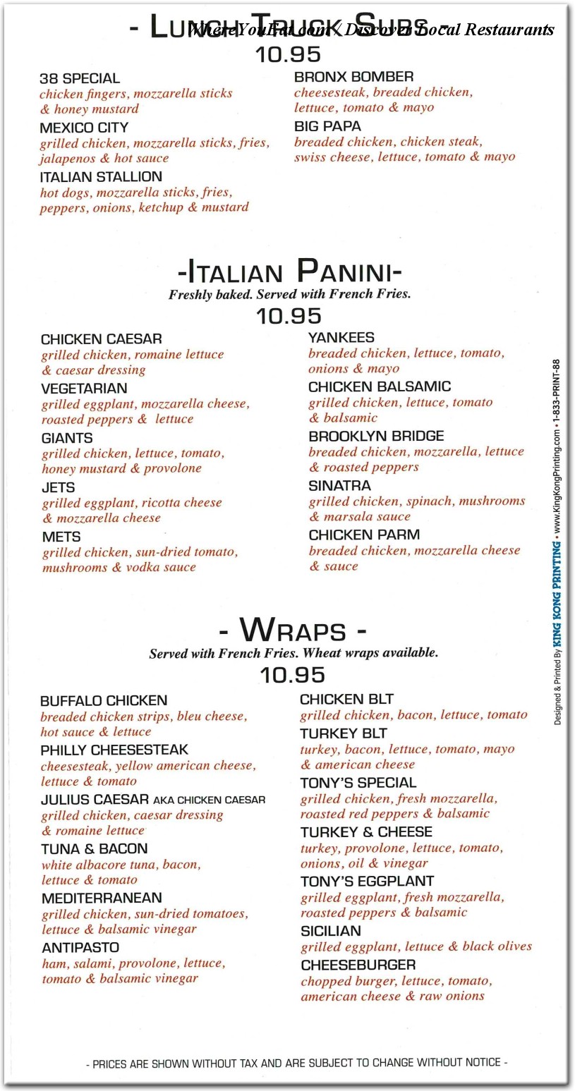 menu image