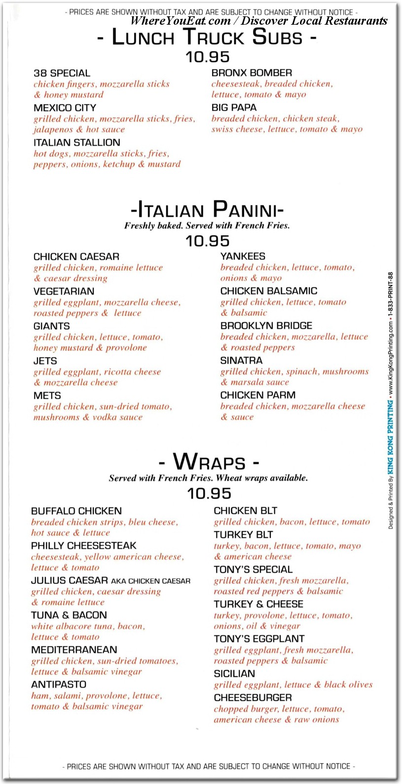 menu image