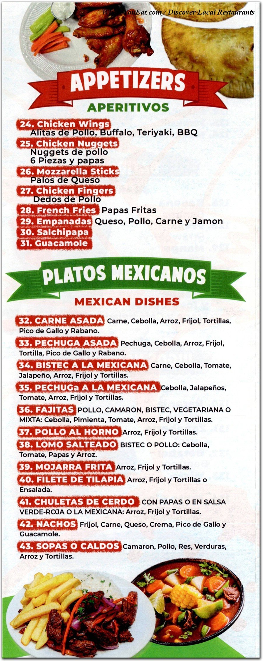 menu image