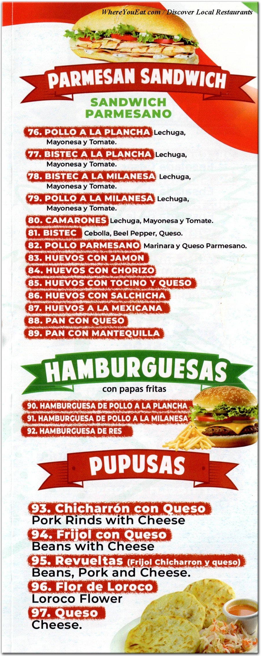 menu image