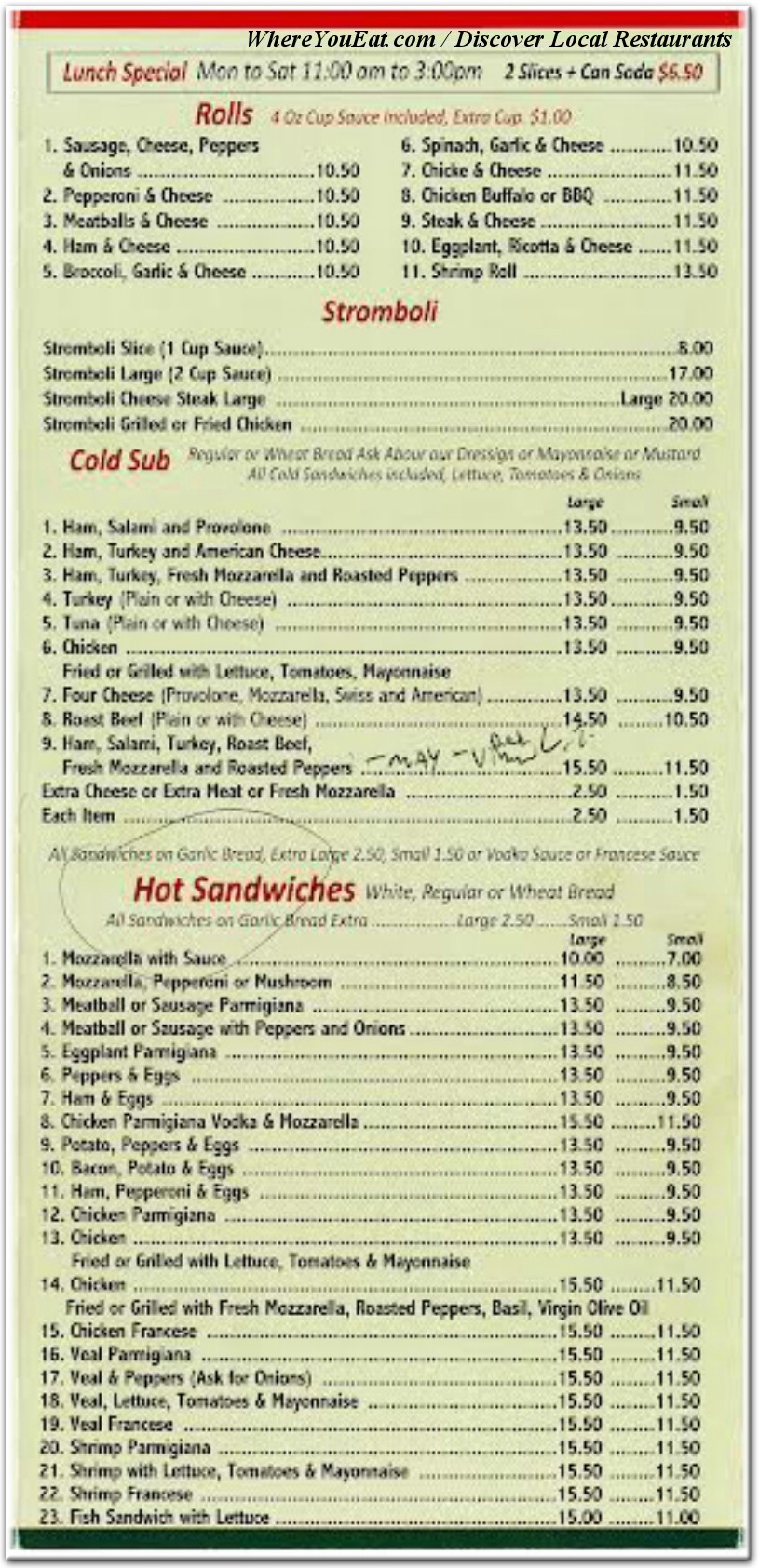 menu image
