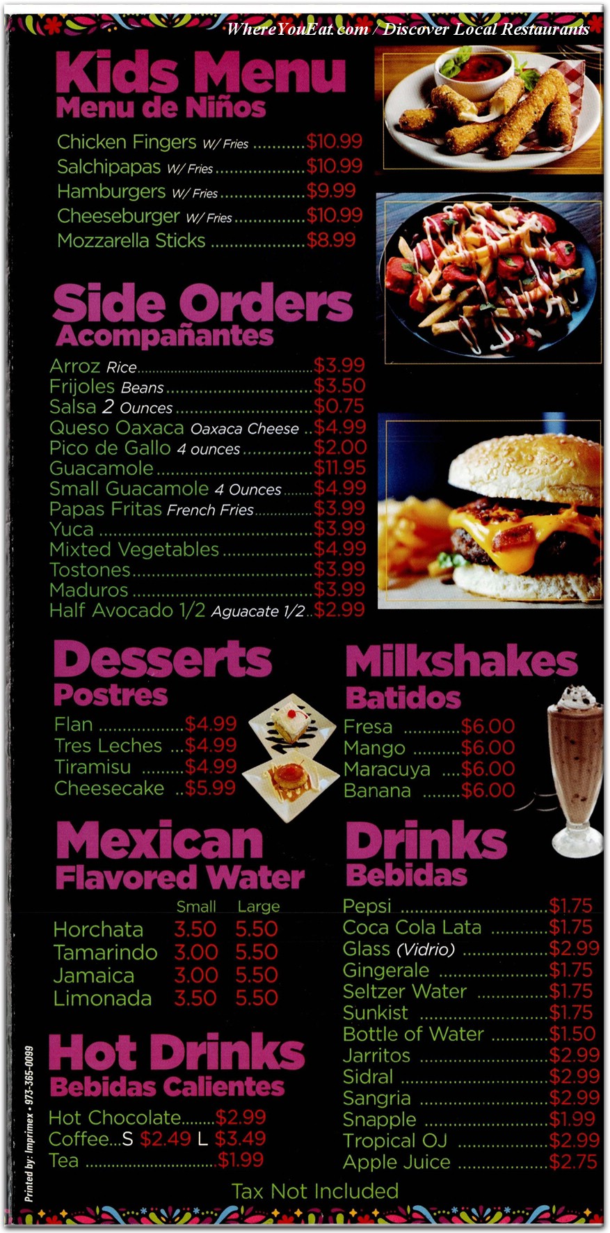 menu image
