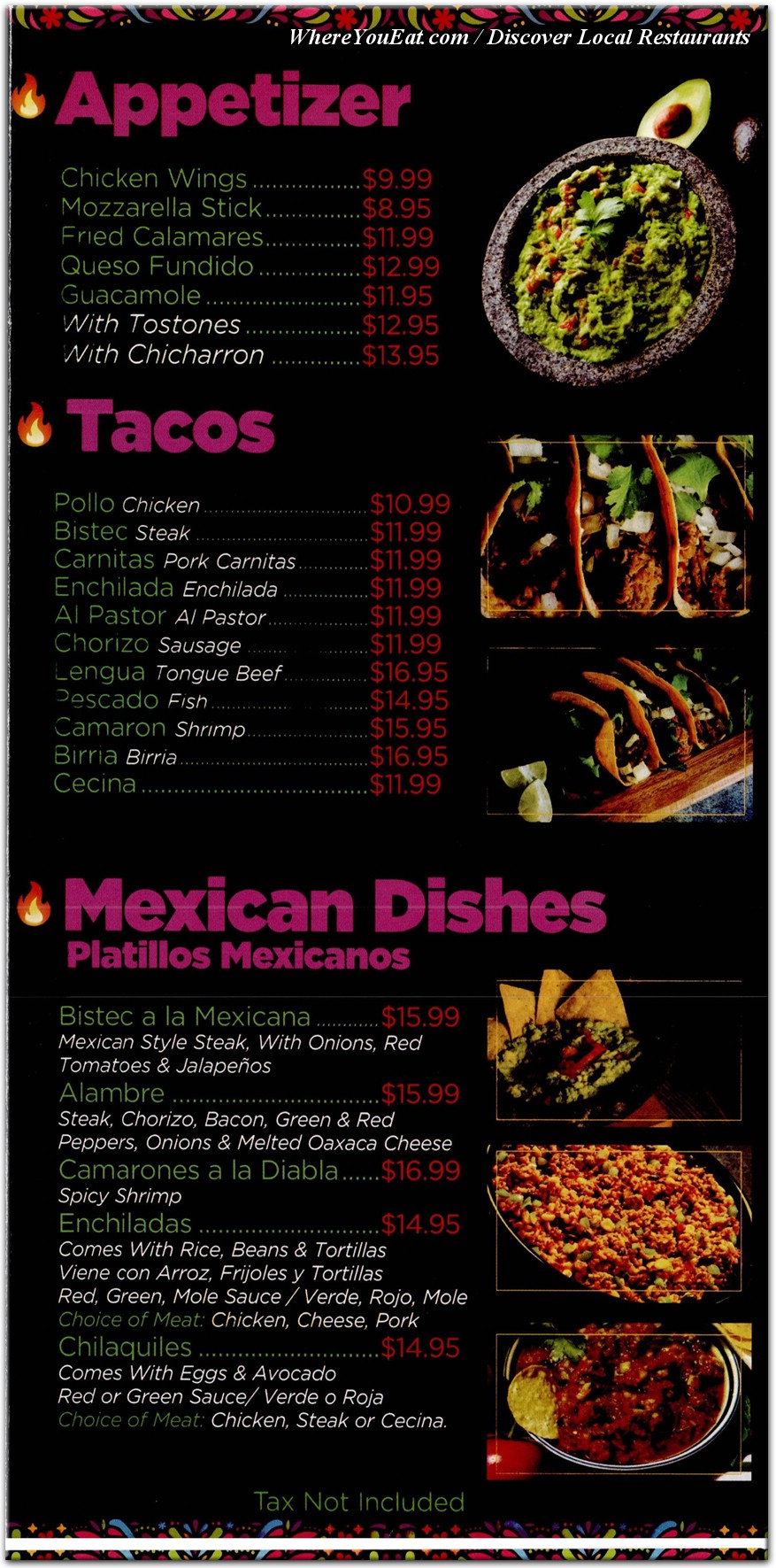 menu image