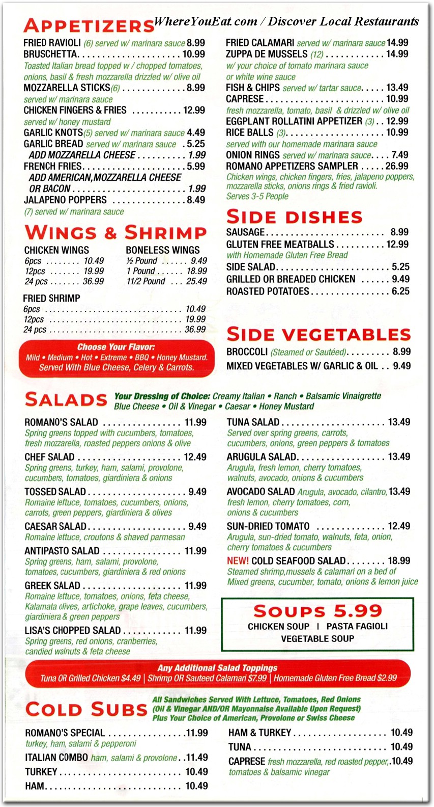 menu image