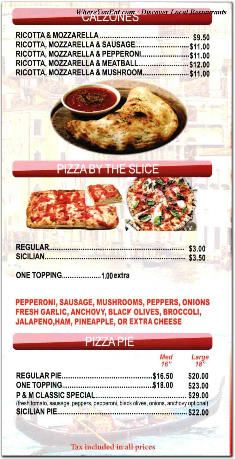 menu image