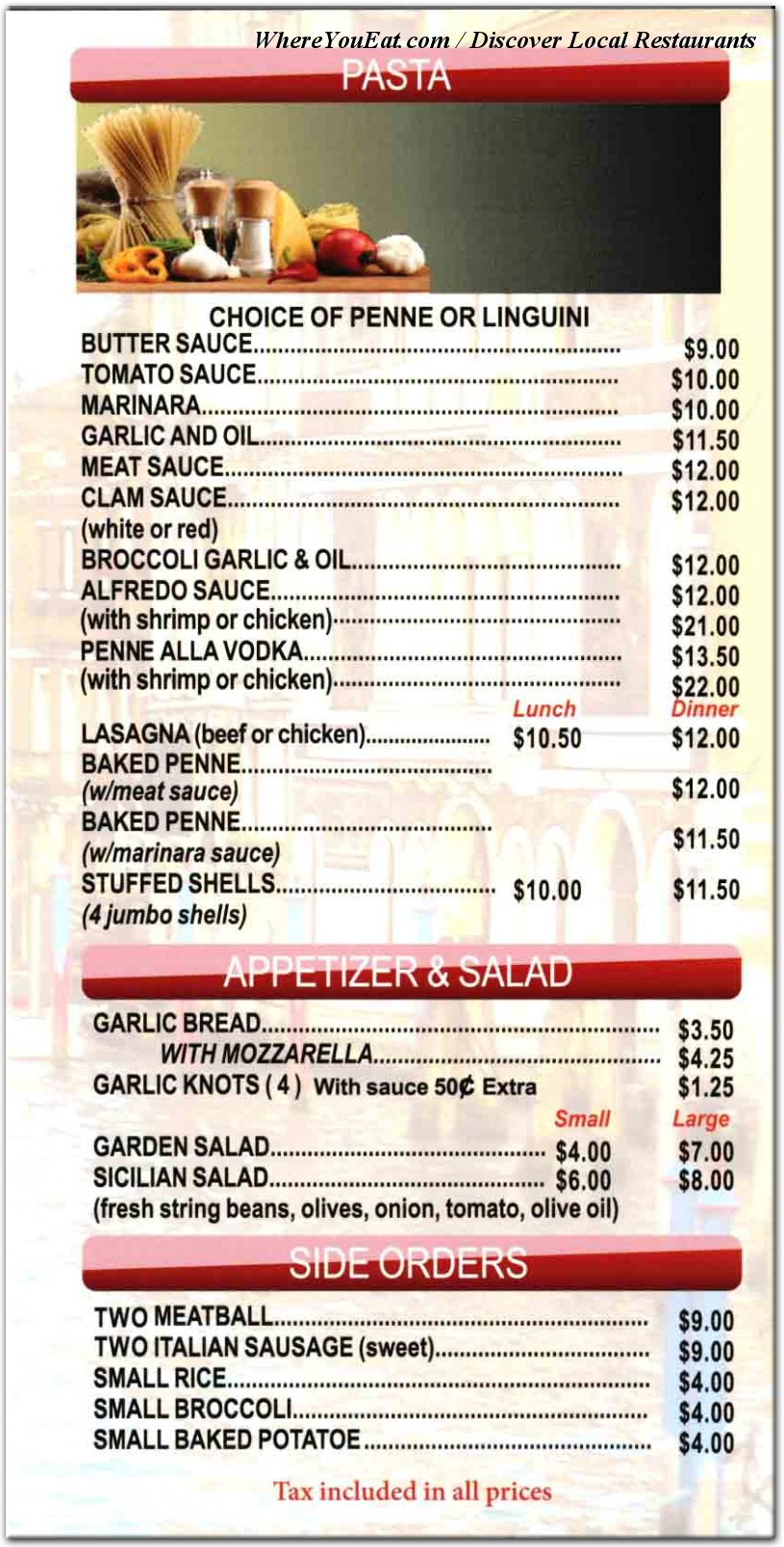 menu image