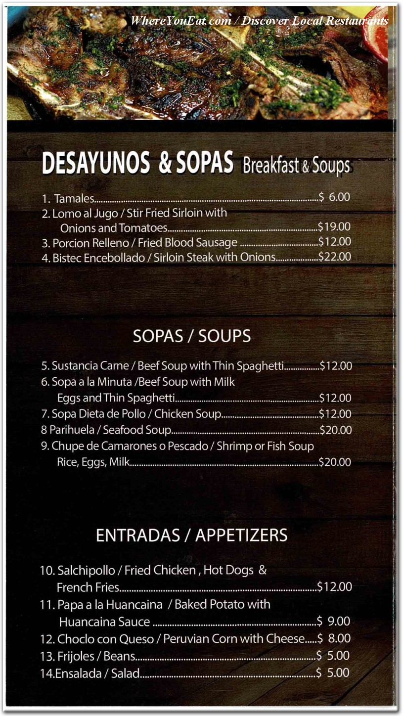 menu image