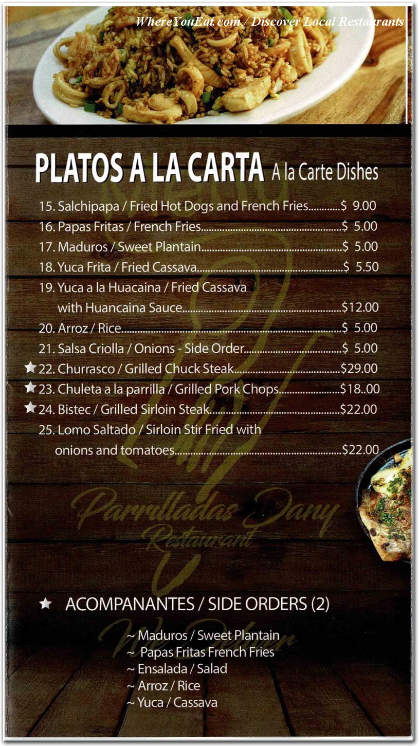 menu image