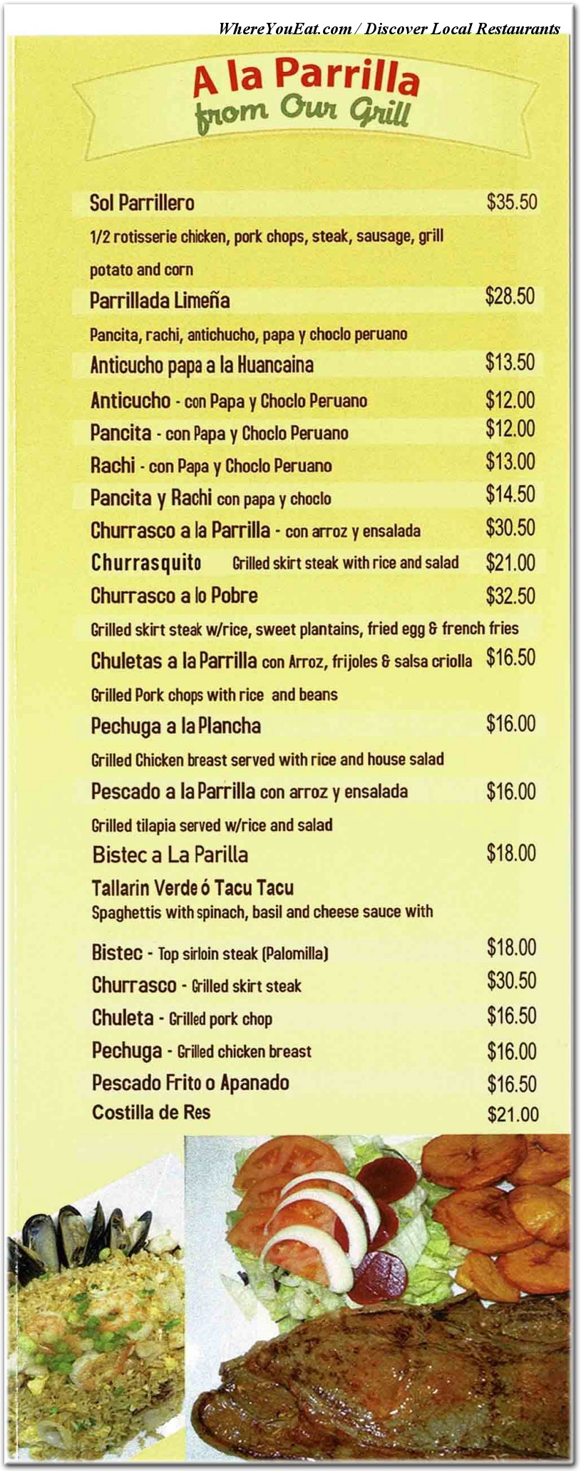 menu image