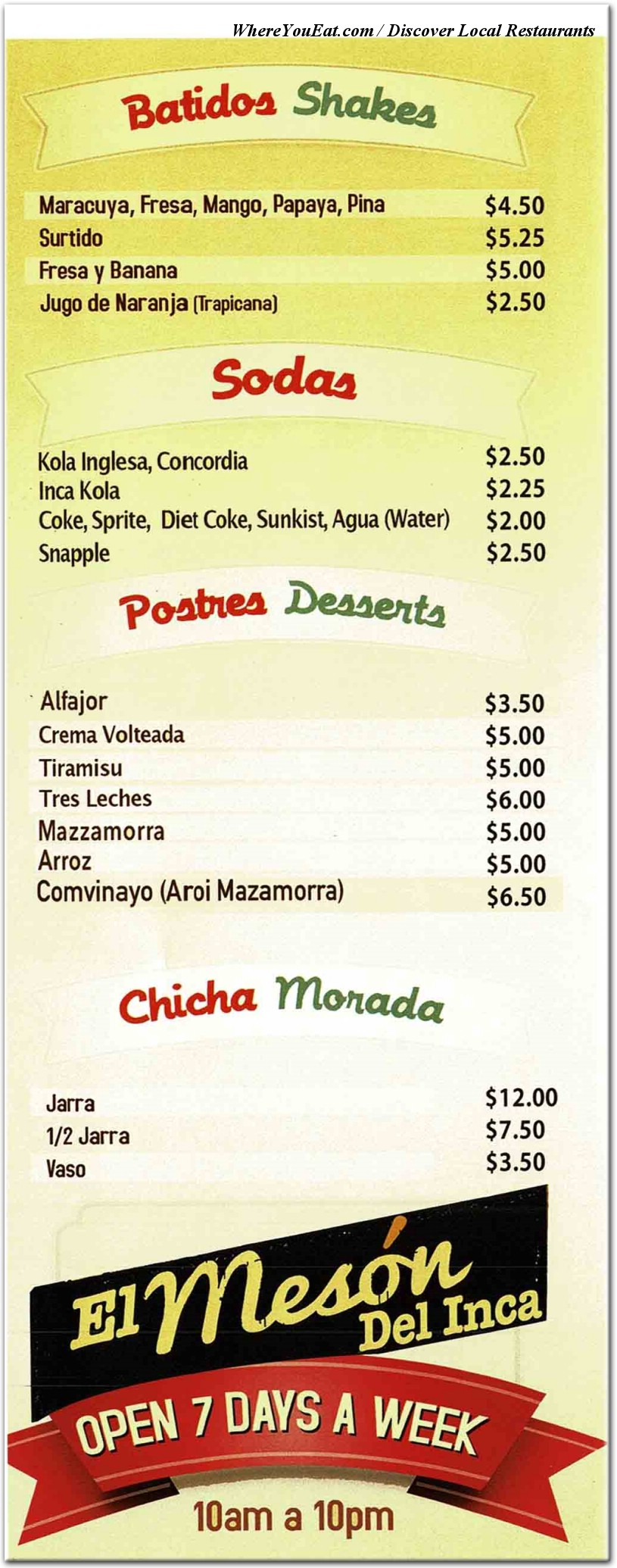 menu image