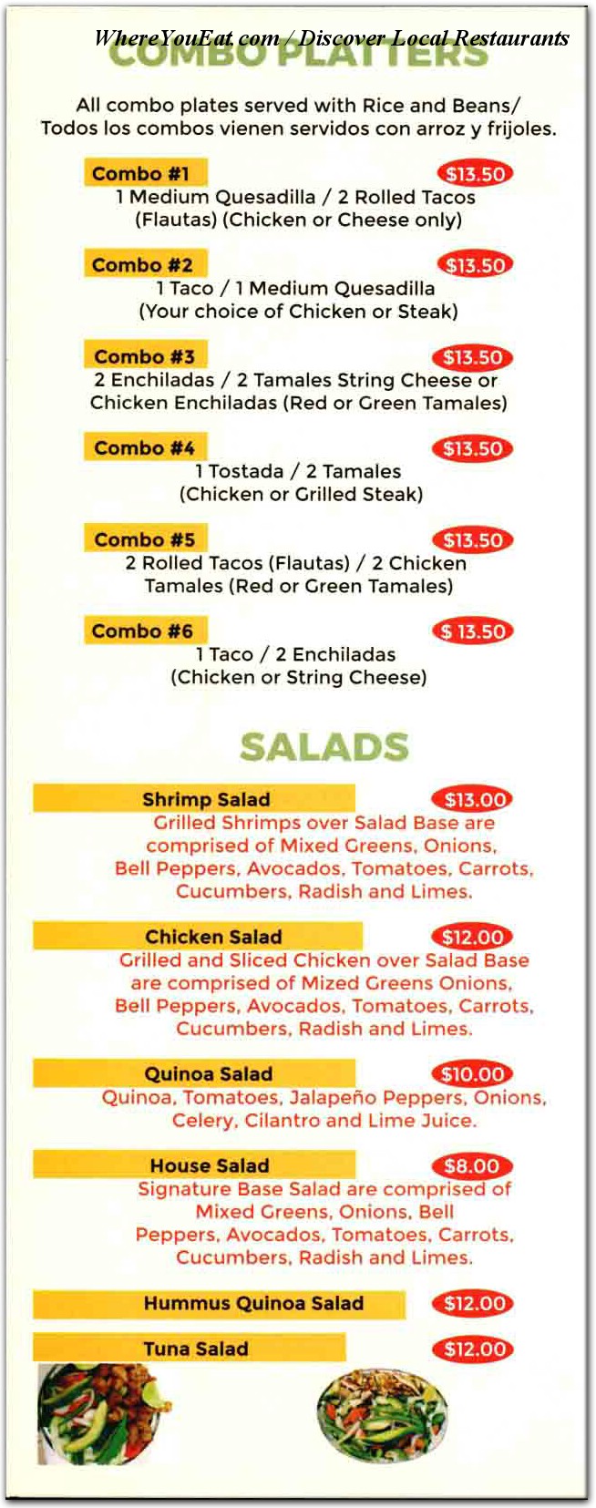 menu image