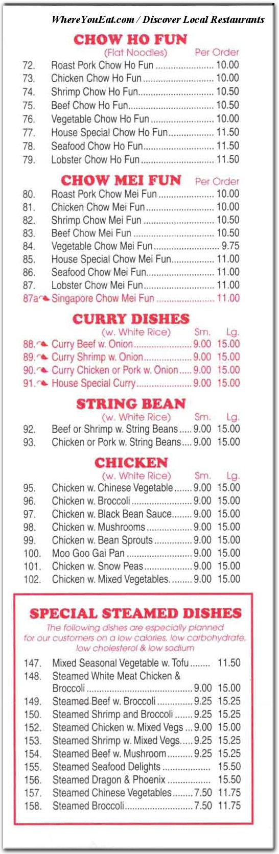 menu image