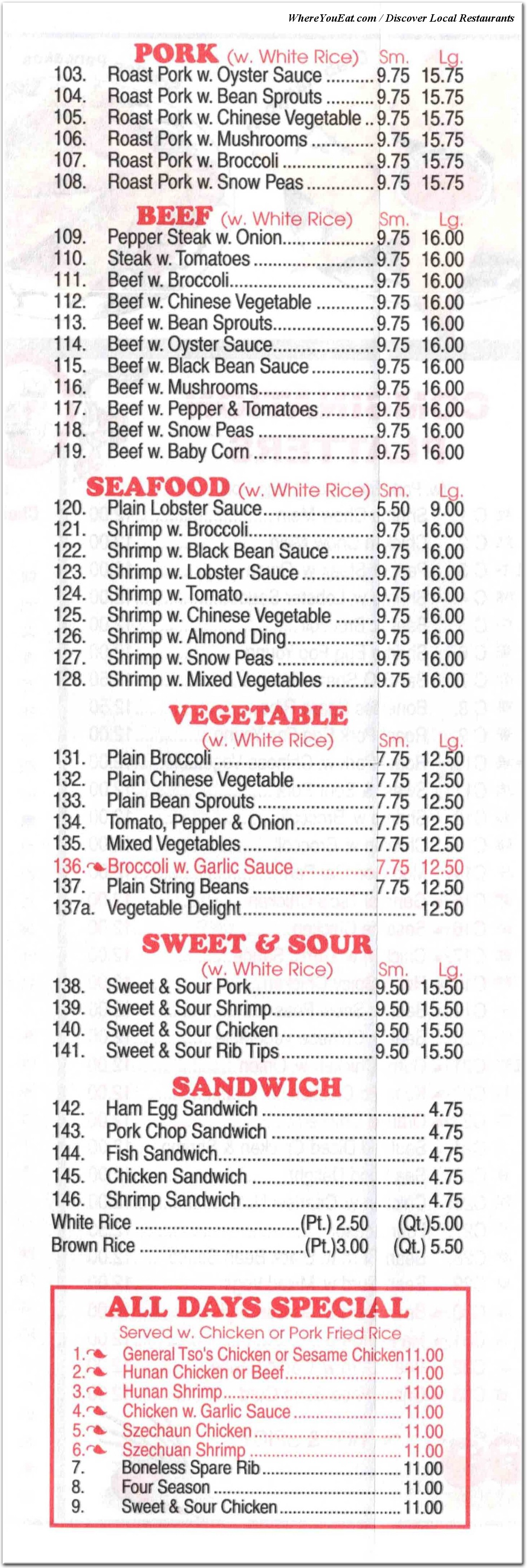 menu image