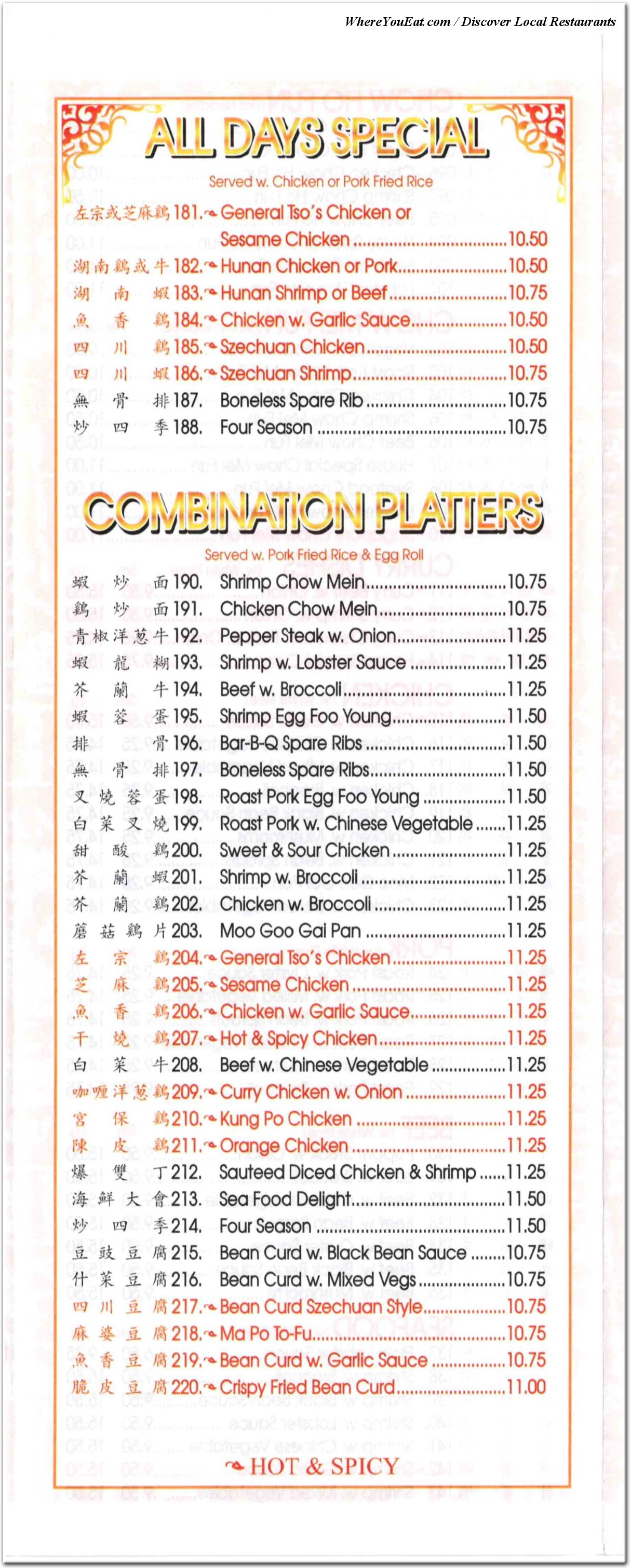 menu image