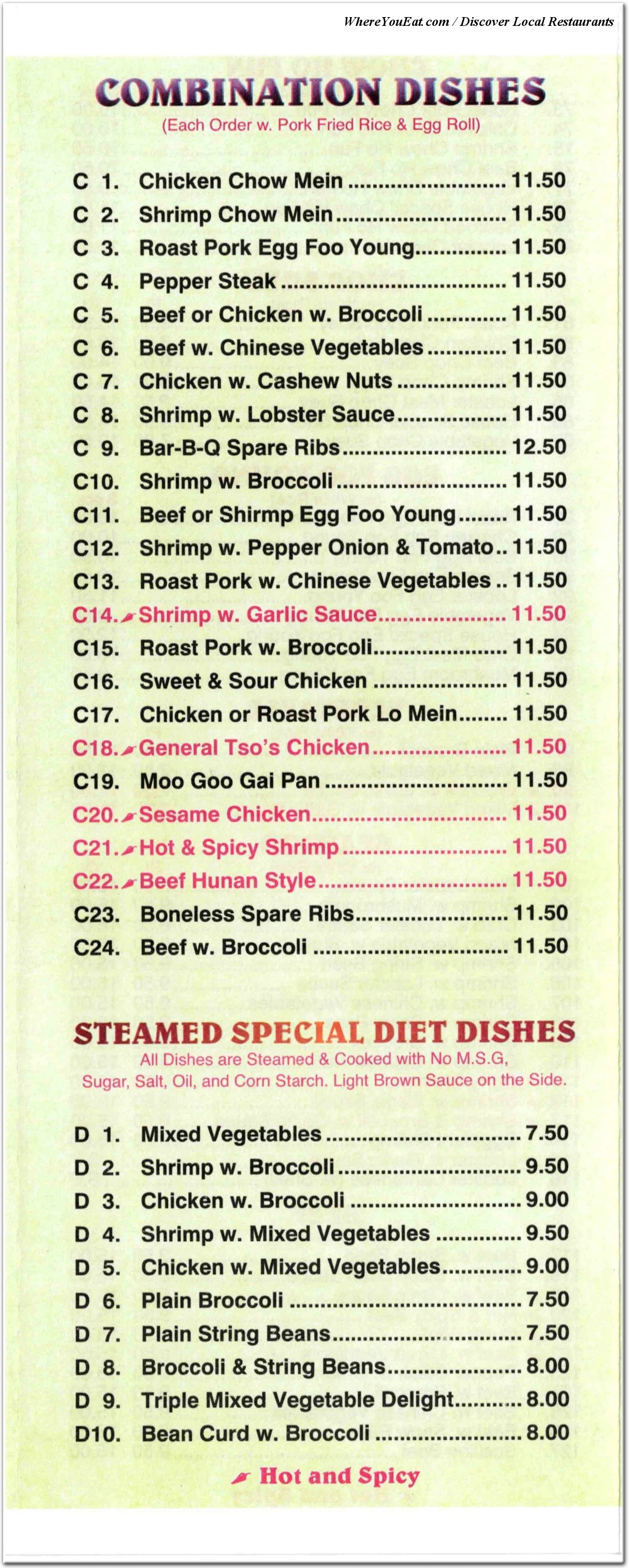menu image