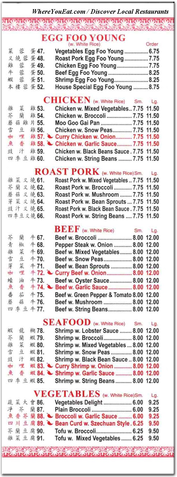 menu image