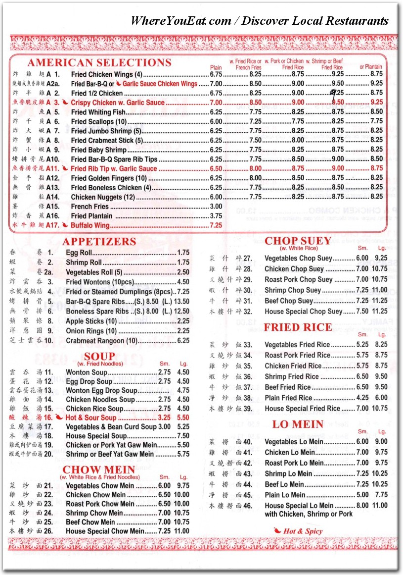 menu image